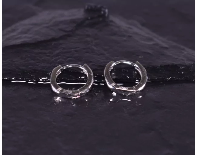 Elegante Silberohrringe mit Clipverschluss