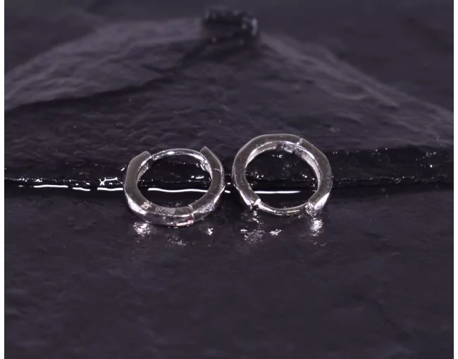 Elegante Silberohrringe mit Clipverschluss