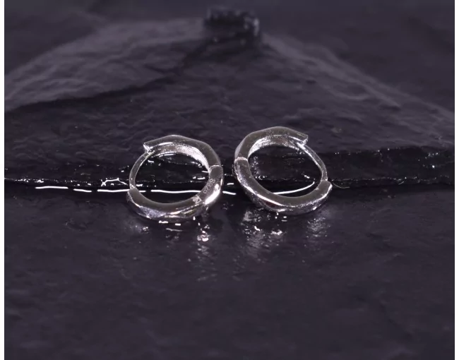 Elegante Silberohrringe mit Clipverschluss