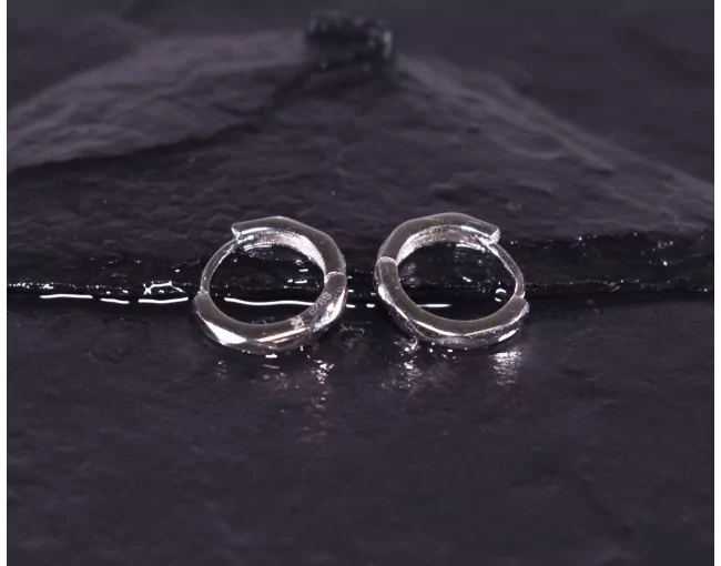 Elegante Silberohrringe mit Clipverschluss