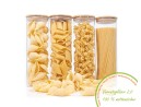 Bocaux de conservation ronds avec couvercles en bambou, lot de 4, 2000 ml