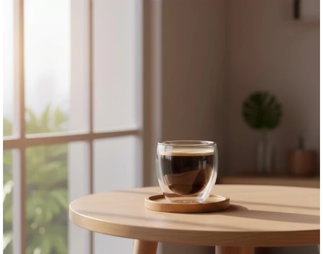 Doppelwandiges Glas 90 ml