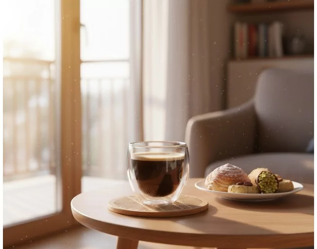 Doppelwandiges Glas 90 ml