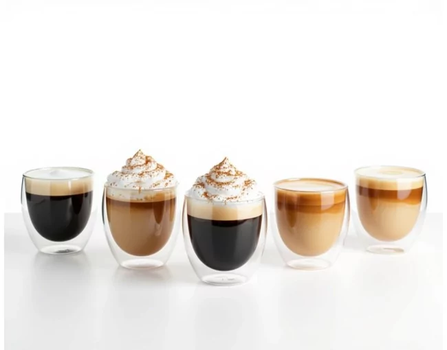 Doppelwandige 200 ml Gläser im 6er Set