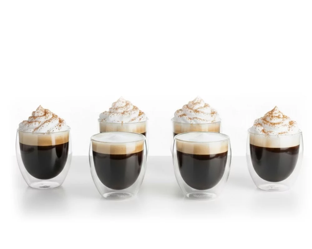 Doppelwandige 200 ml Gläser im 6er Set