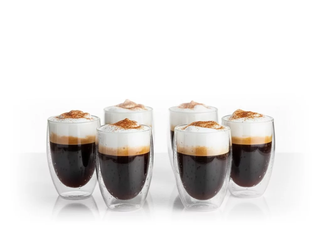 Doppelwandige 350 ml Gläser im 6er Set