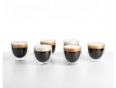 Double-walled 90 ml glasses in a set of 6