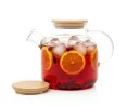 Teekanne mit  Bambus-Deckel 1400 ml