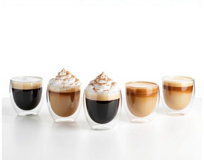 Bicchieri a doppia parete da 200 ml in set da 6