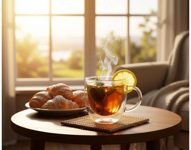 Double-walled glass with handle 200 ml