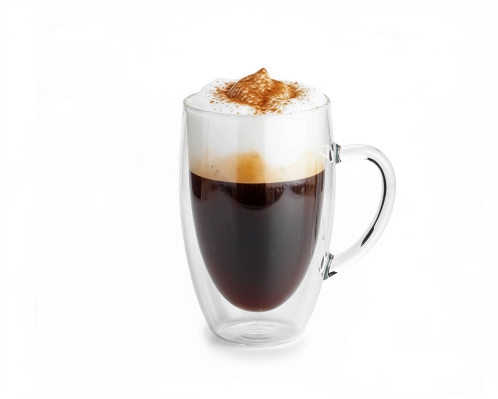 Bicchiere a doppia parete con manico 450 ml