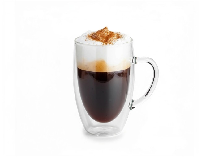 Double-walled glass with handle 450 ml