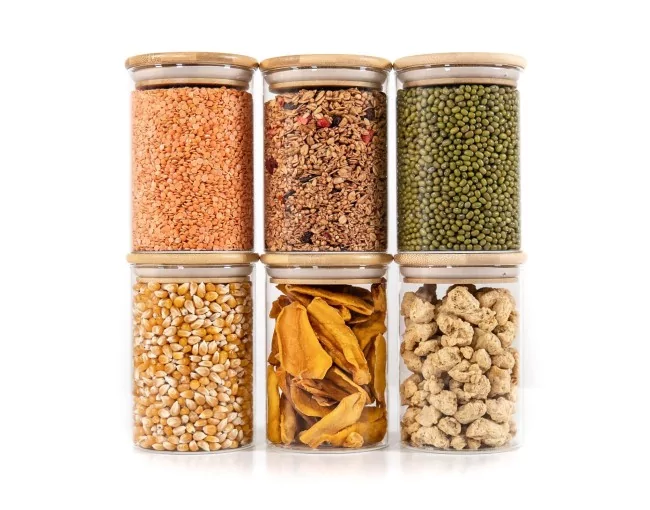 Schmale runde Vorratsgläser 12cm hoch 6er Set Ø8cm