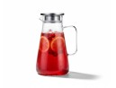 Caraffa in vetro con coperchio in acciaio inox 1800 ml