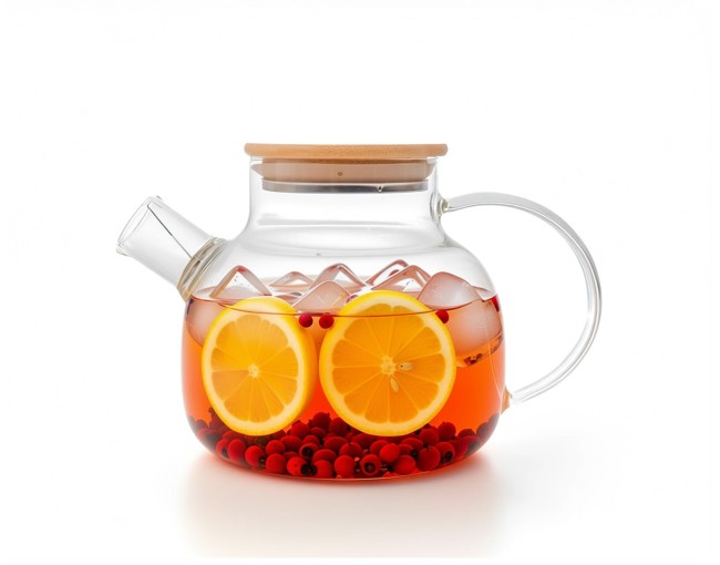 Teapot with bamboo lid 1000 ml