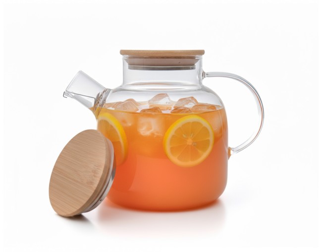 Théière avec couvercle en bambou 1400 ml