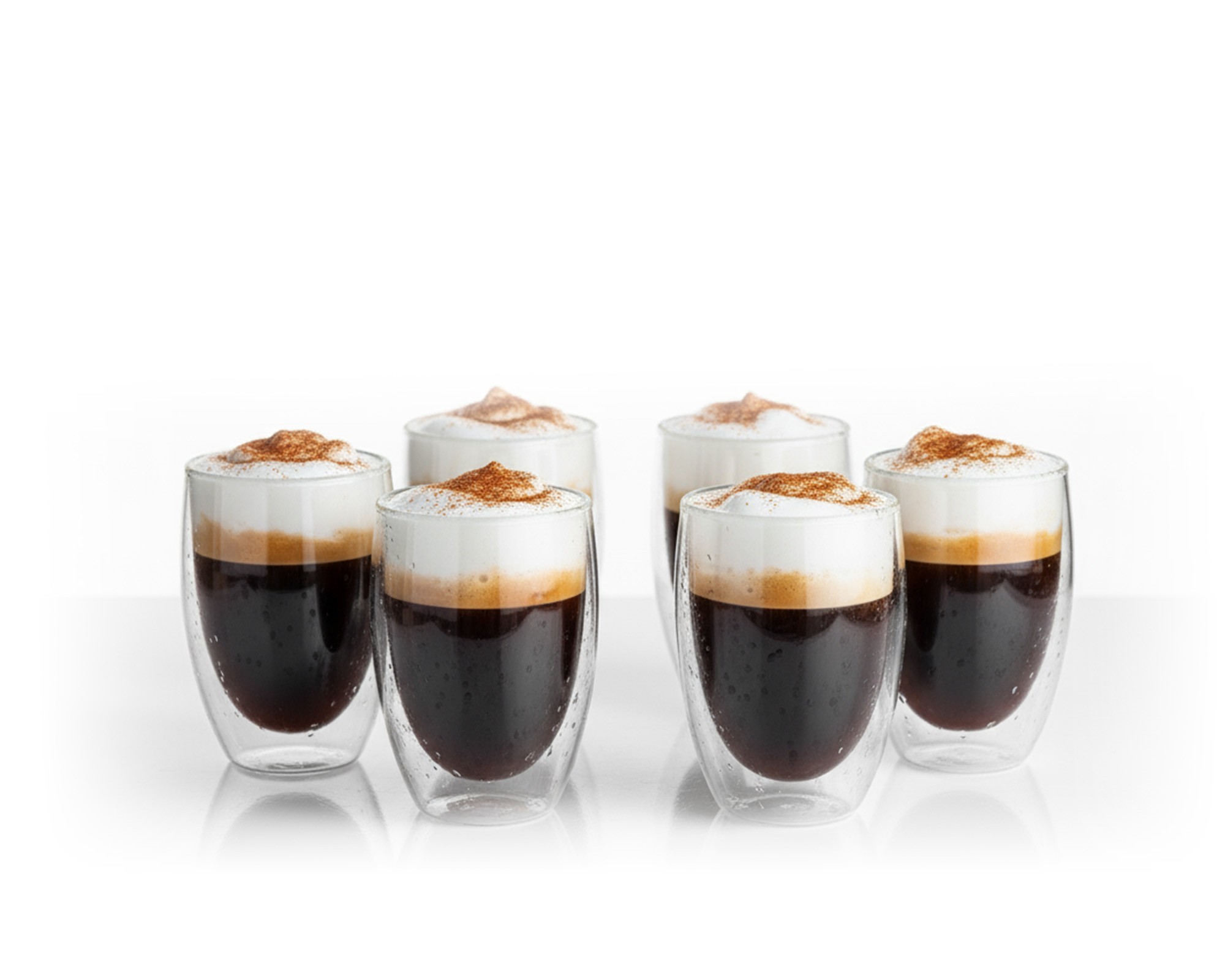 Doppelwandige 350 ml Gläser im 6er Set