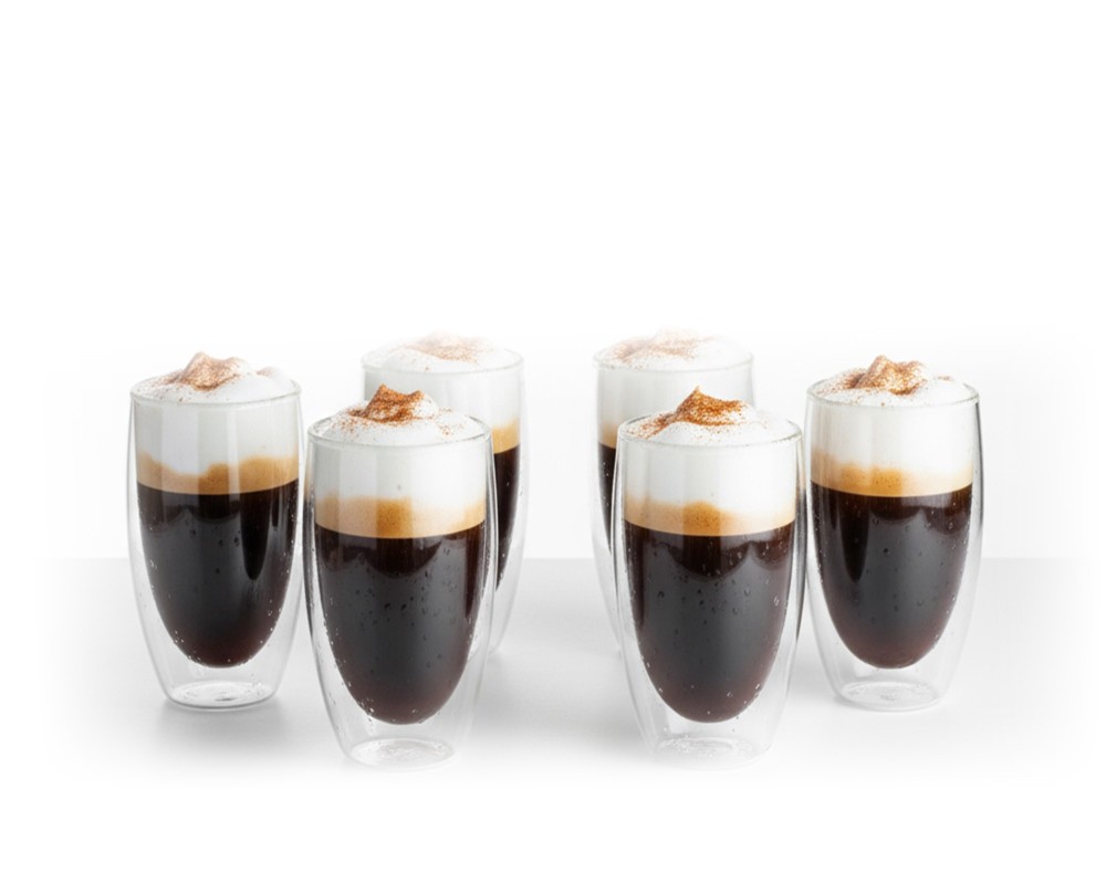 Verres à double paroi de 450 ml en lot de 6