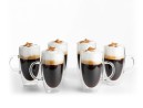 Double-walled 450 ml glasses with handle, set of 6