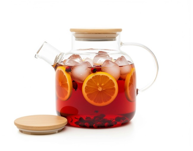 Teapot with bamboo lid 1400 ml