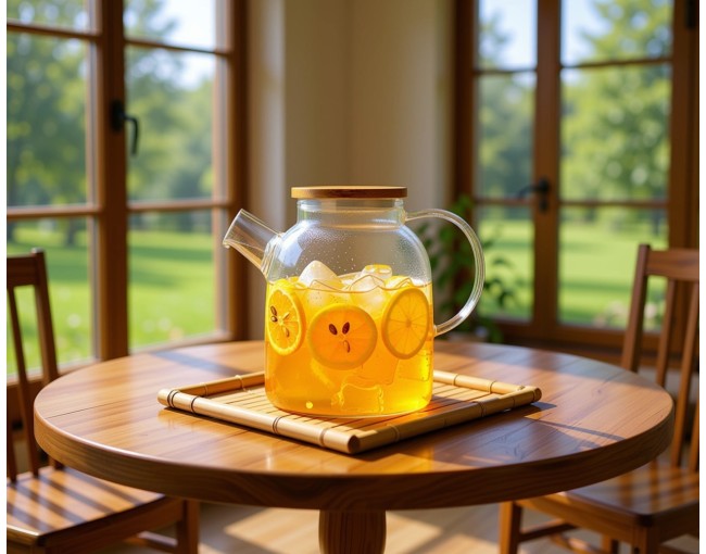 Teapot with bamboo lid 1500 ml