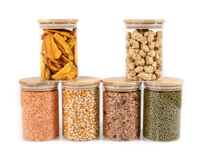 Schmale runde Vorratsgläser 12cm hoch 6er Set Ø8cm