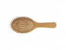 Grande brosse à cheveux ronde en bambou