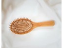Large round bamboo hairbrush
