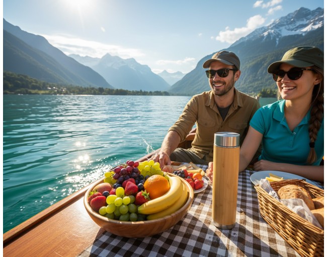 Bottiglia termica con colino per il tè