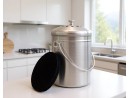 Compost bin 5 liters stainless steel with filter