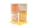 Bocaux de rangement ronds et étroits, lot de 4, petits, Ø8cm