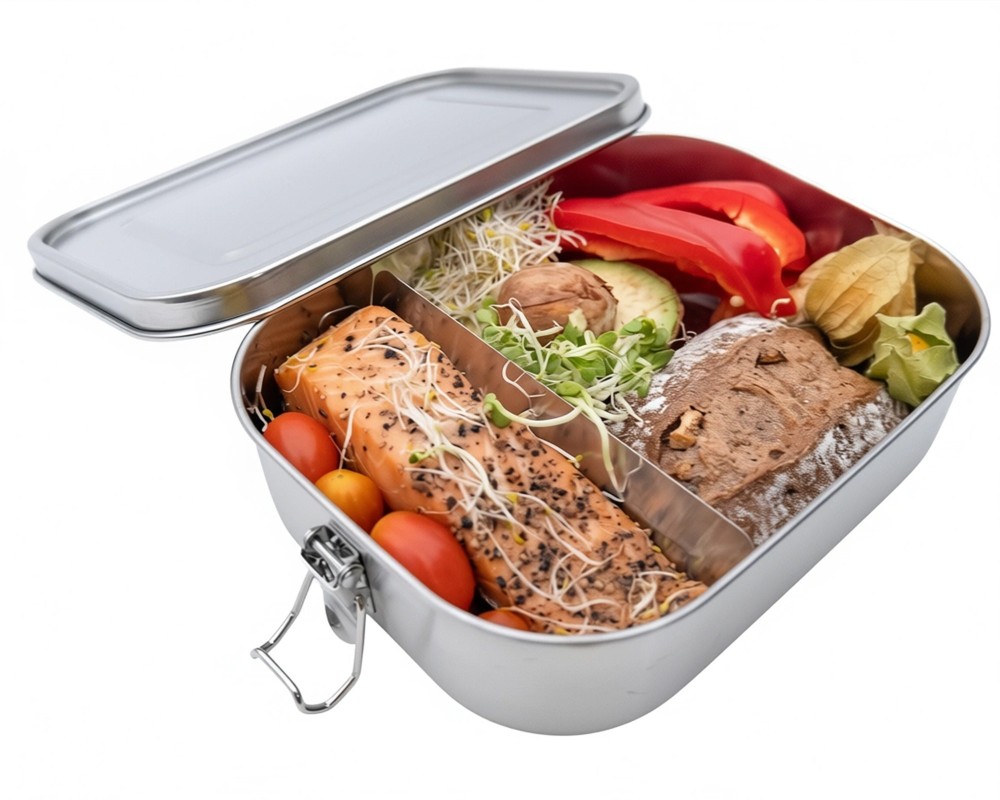 Lunch box con clip per rotolo 1400 ml