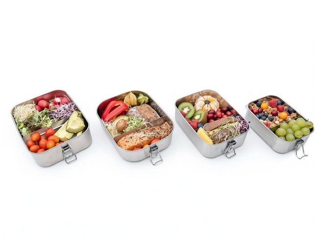 Lunch box with roll clips 1400 ml