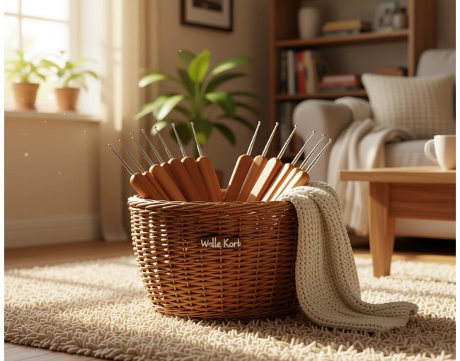 Crochet hooks bamboo and metal