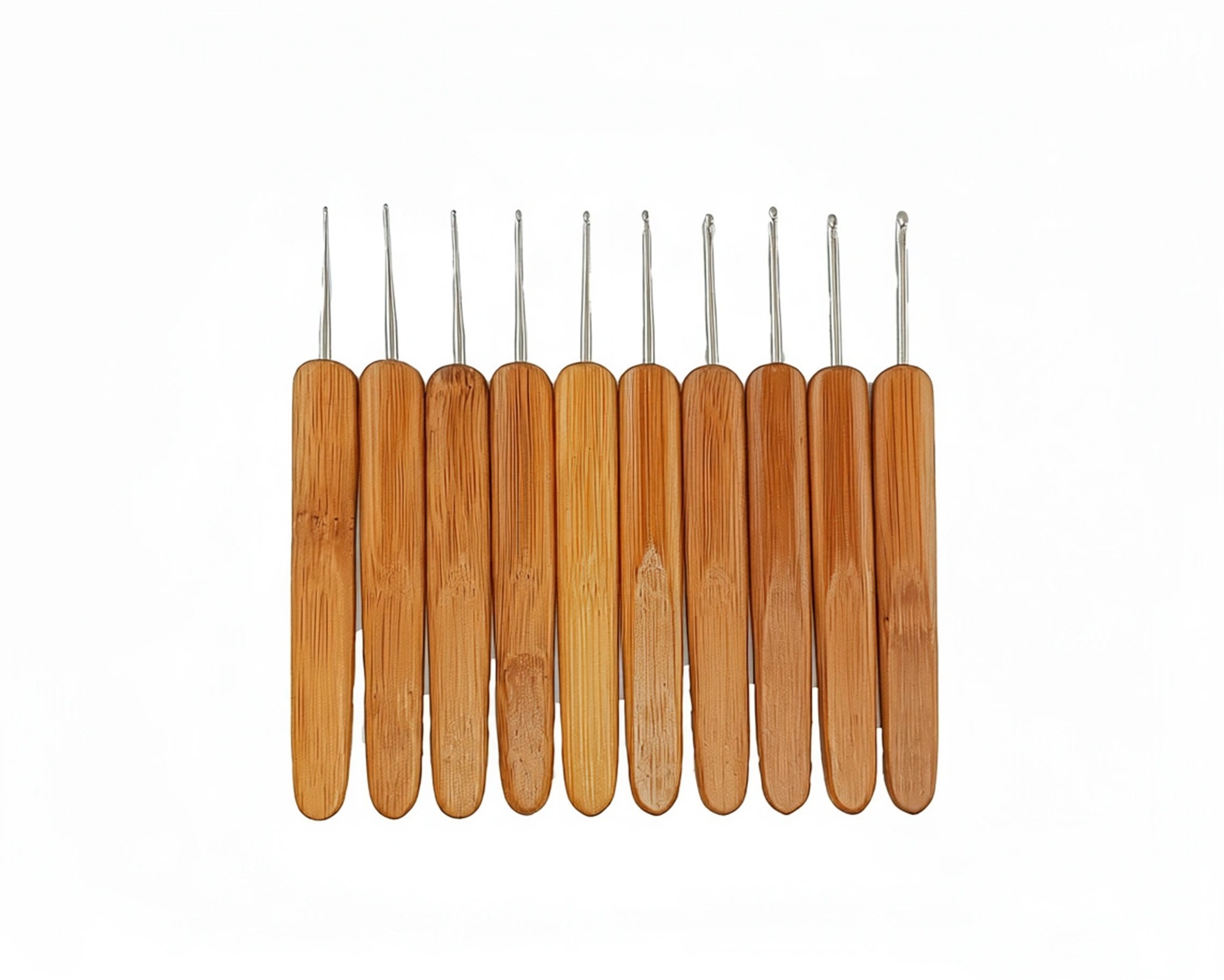 Crochet hooks bamboo and metal