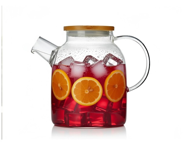 Théière avec couvercle en bambou 1500 ml