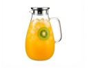 Glaskaraffe mit Edelstahldeckel 2200 ml