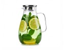 Glaskaraffe mit Edelstahldeckel 2200 ml