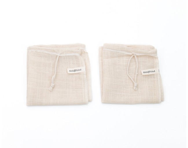 Nussmilchbeutel Hanf 2er Set