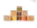 Bocaux de rangement carrés, empilables, lot de 3