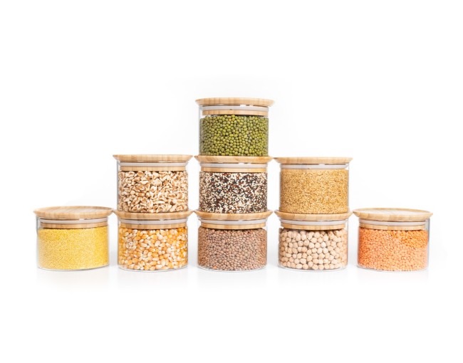 Bocaux de rangement carrés, empilables, lot de 3