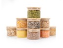 Bocaux de rangement carrés, empilables, lot de 3