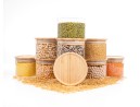 Bocaux de rangement carrés, empilables, lot de 3