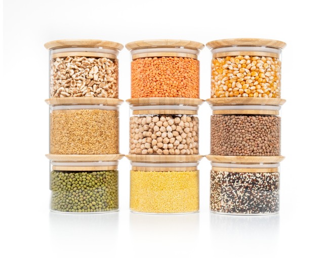 Bocaux de rangement carrés, empilables, lot de 3