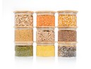 Bocaux de rangement carrés, empilables, lot de 3