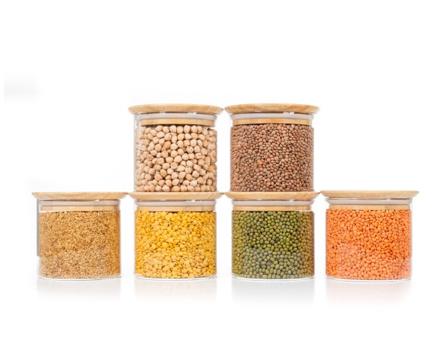 Bocaux de rangement carrés, empilables, lot de 3
