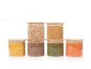 Bocaux de rangement carrés, empilables, lot de 3