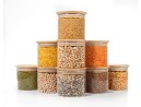 Bocaux de rangement carrés, empilables, lot de 3