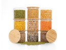 Bocaux de rangement carrés, empilables, lot de 3