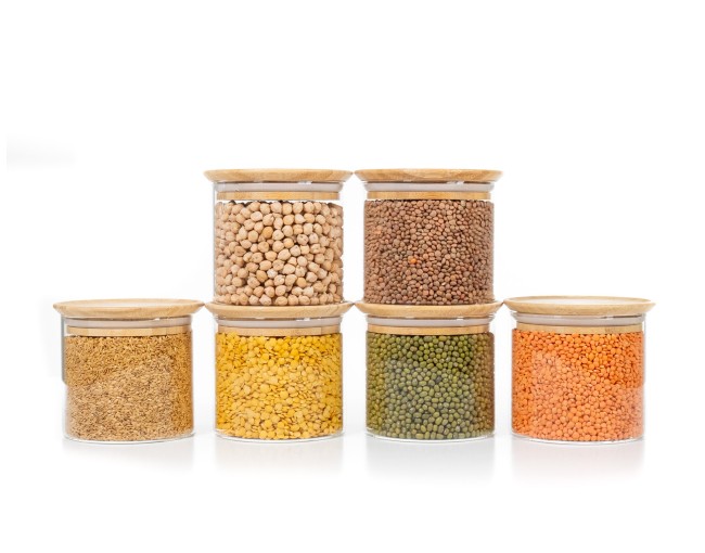 Bocaux de rangement carrés, empilables, lot de 3